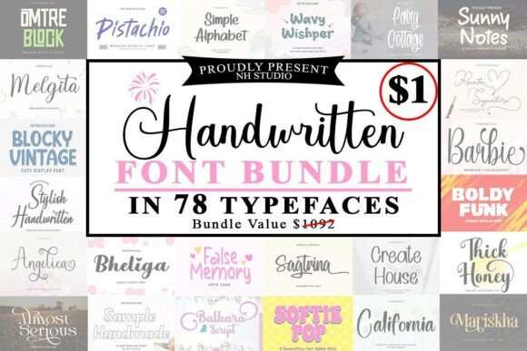 Download Handwritten Font Bundle - Premium Resources