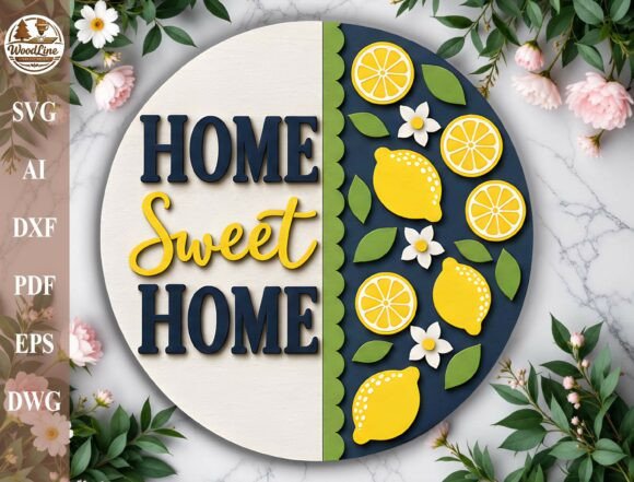 Download Home Sweet Home Door Hanger SVG - Premium Resources